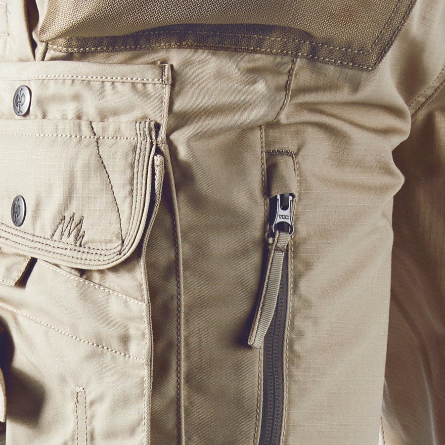 Detailed image Trousers e.s.motion Summer sand/khaki/stone