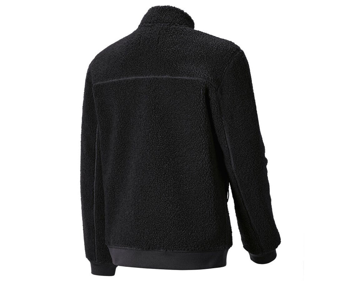 Secondary image Faux fur jacket e.s.e:pic black