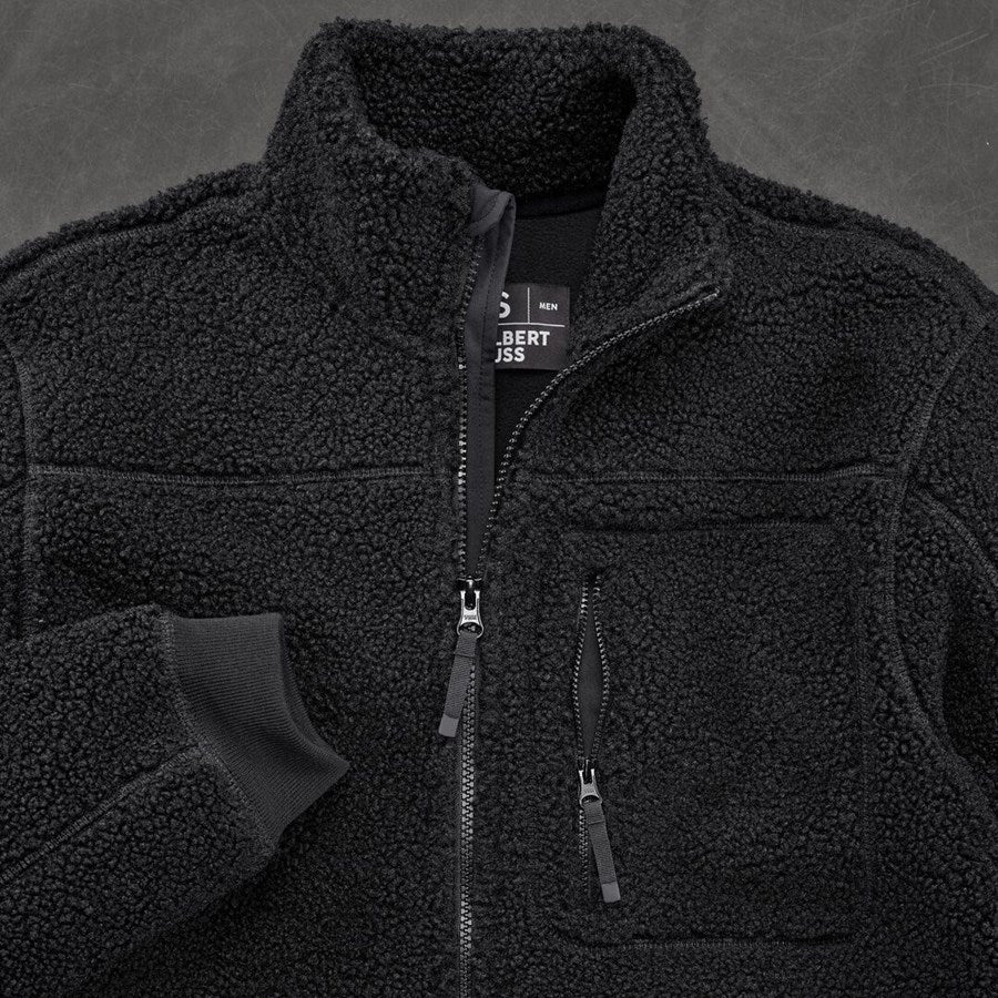 Detailed image Faux fur jacket e.s.e:pic black