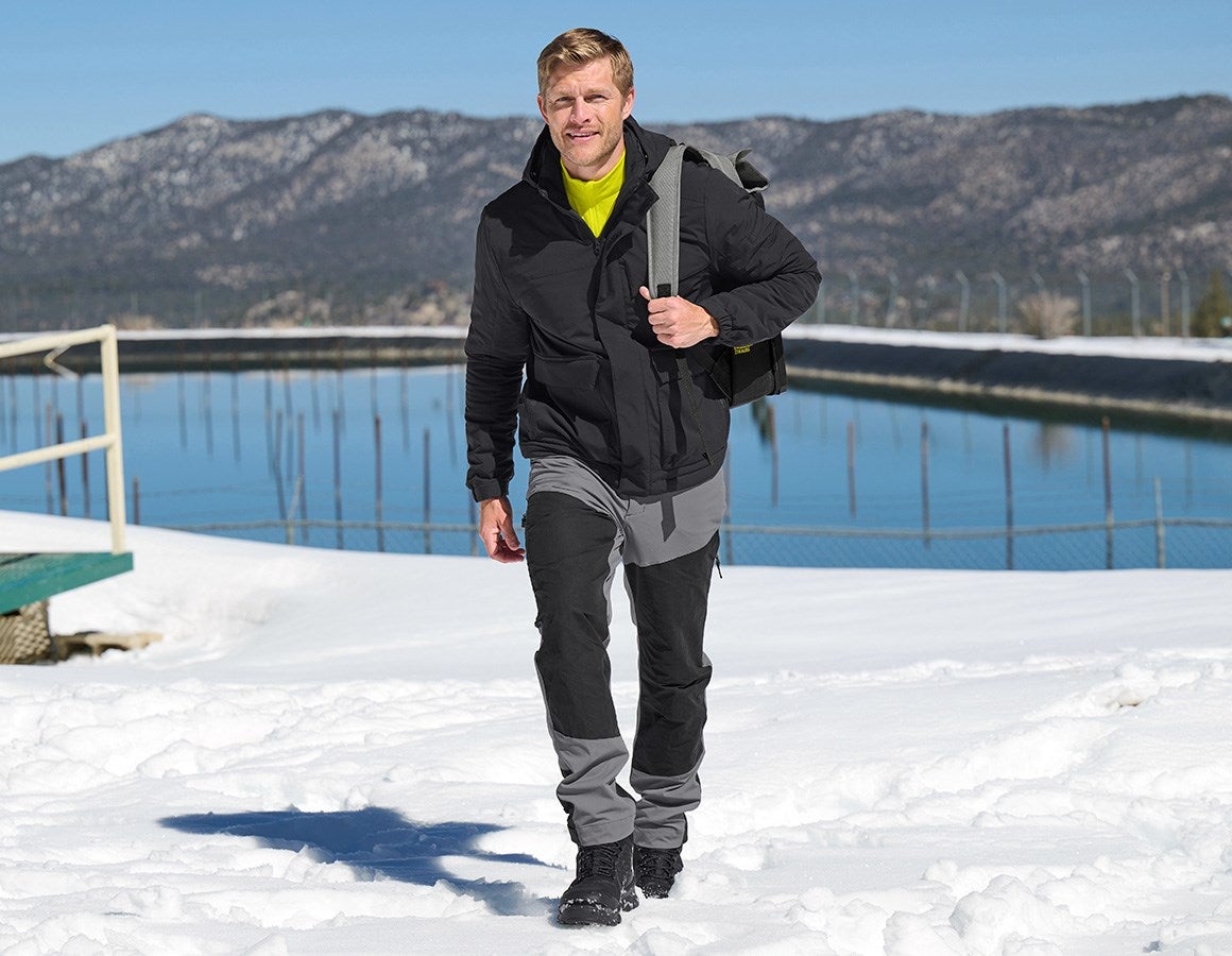 Additional image 1 Hybrid functional trousers e.s.trail basaltgrey/acid yellow