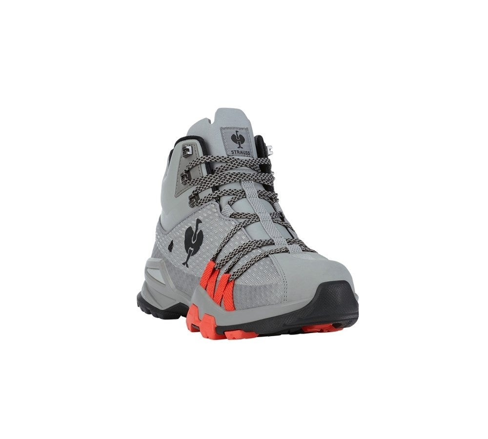 Secondary image O2 Work shoes e.s. Kobuk mid pearlgrey/solarred