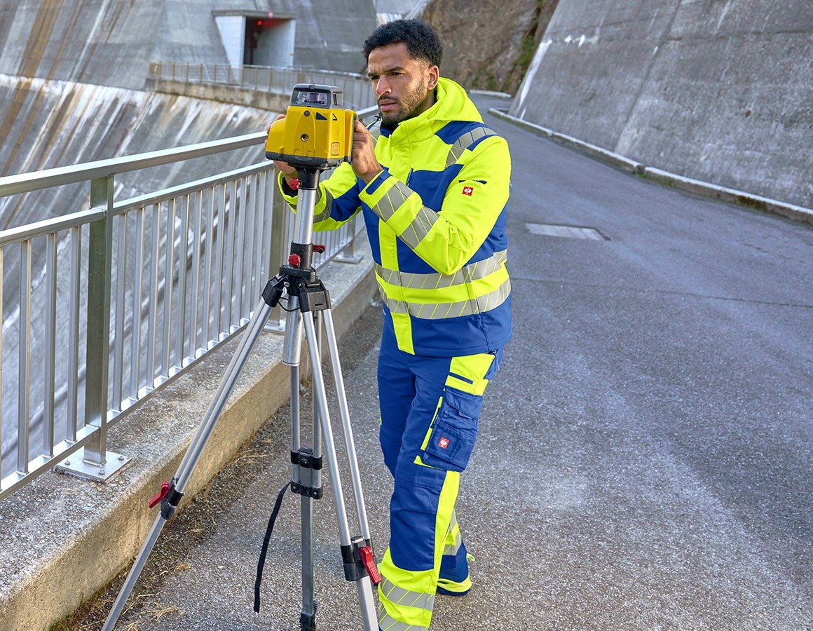 Additional image 2 High-vis trousers e.s.motion 24/7 royal/high-vis yellow