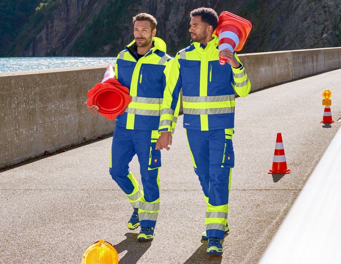 Additional image 4 High-vis trousers e.s.motion 24/7 royal/high-vis yellow