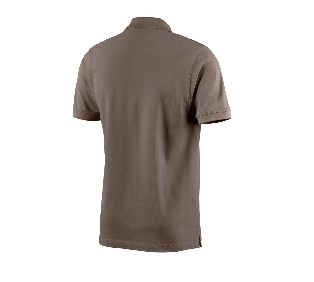Secondary image e.s. Polo shirt cotton pebble