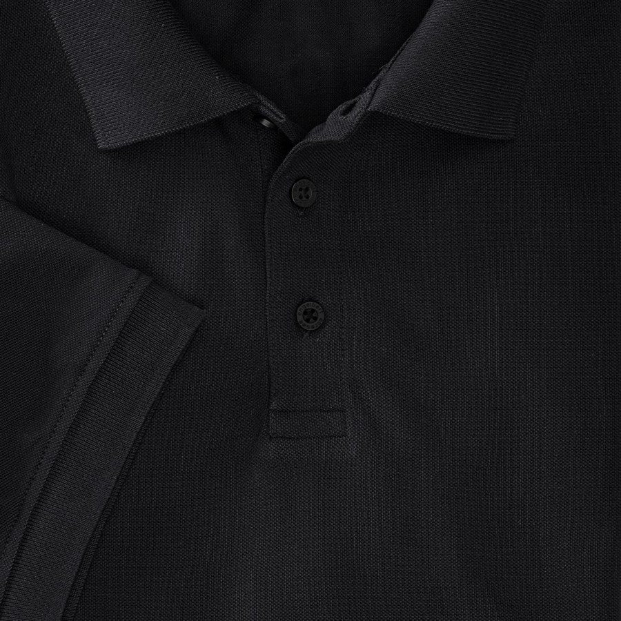 Detailed image e.s. Polo shirt cotton Deluxe black