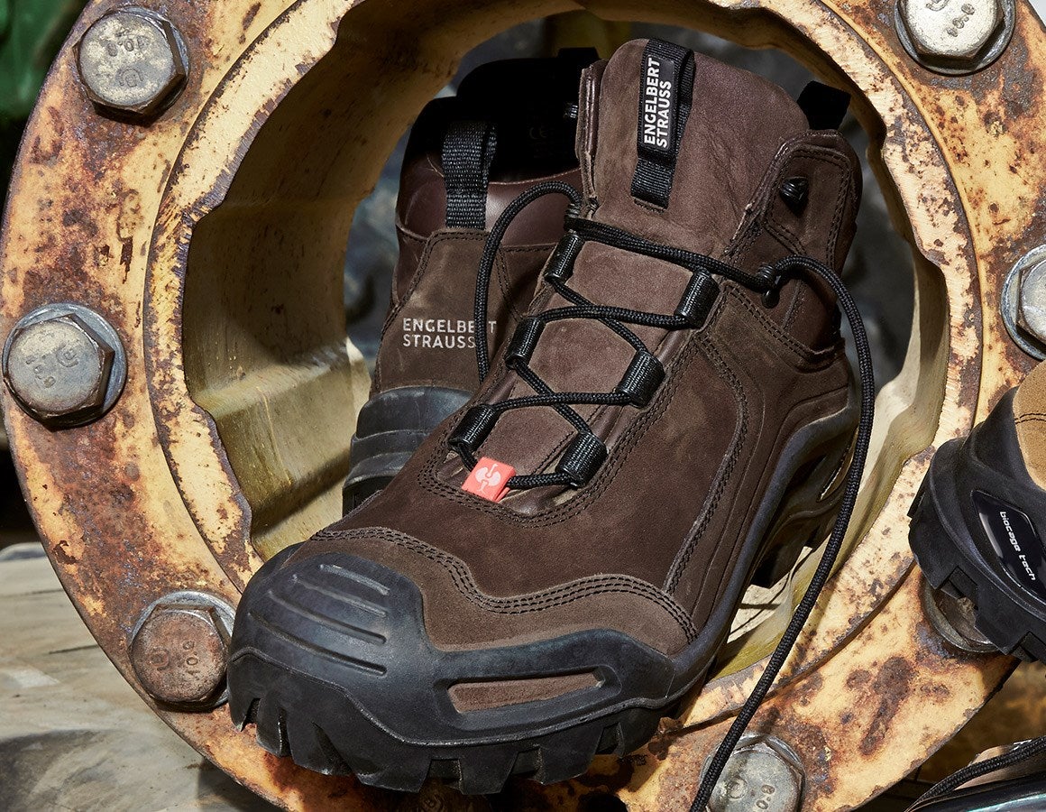 Main action image e.s. S3 Safety boots Nembus mid bark