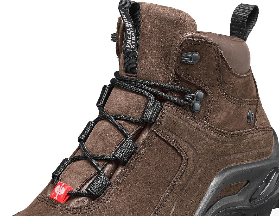 Detailed image e.s. S3 Safety boots Nembus mid bark