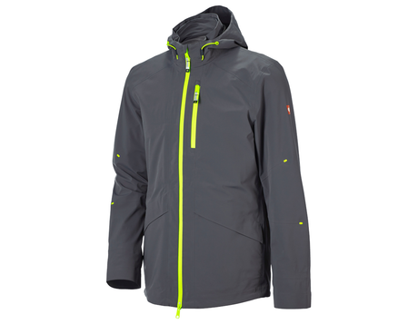 Primary image 3 in 1 functional jacket e.s.ambition anthracite/high-vis yellow