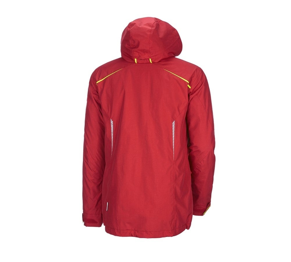 Secondary image 3 in 1 functional jacket e.s.motion 2020, men's fiery red/high-vis yellow