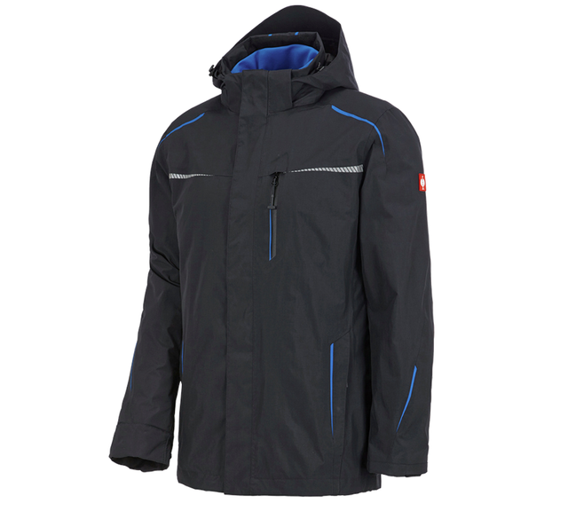 Primary image 3 in 1 functional jacket e.s.motion 2020, men's graphite/gentianblue