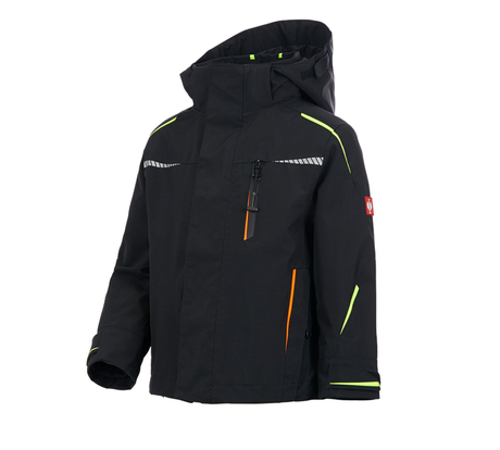 Primary image 3 in 1 functional jacket e.s.motion 2020,  childr. black/high-vis yellow/high-vis orange