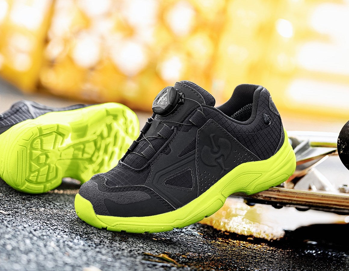 Main action image Allround shoes e.s. Corvids II, children's black/high-vis yellow