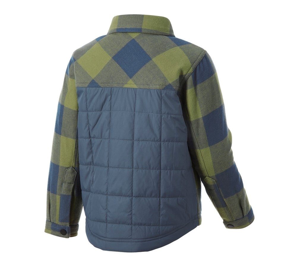 Secondary image Allseason check shirt e.s.iconic, children's mountaingreen/oxidblue