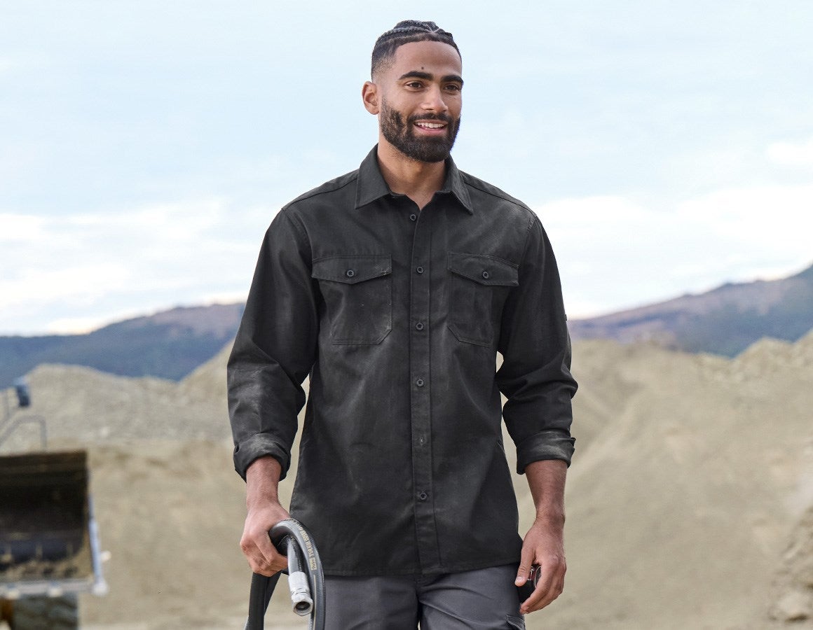 Main action image Work shirt e.s.classic, long sleeve black