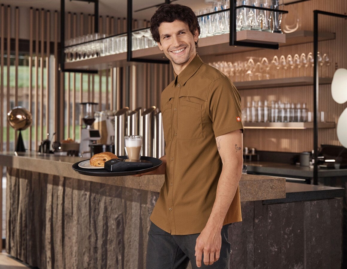 Additional image 4 Work shirt e.s.t:aktik, short sleeved desertbrown