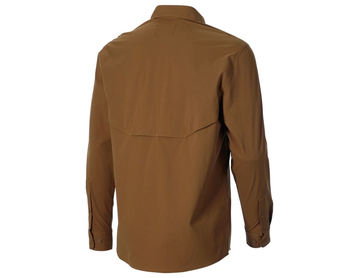 Secondary image Work shirt e.s.t:aktik, long sleeved desertbrown