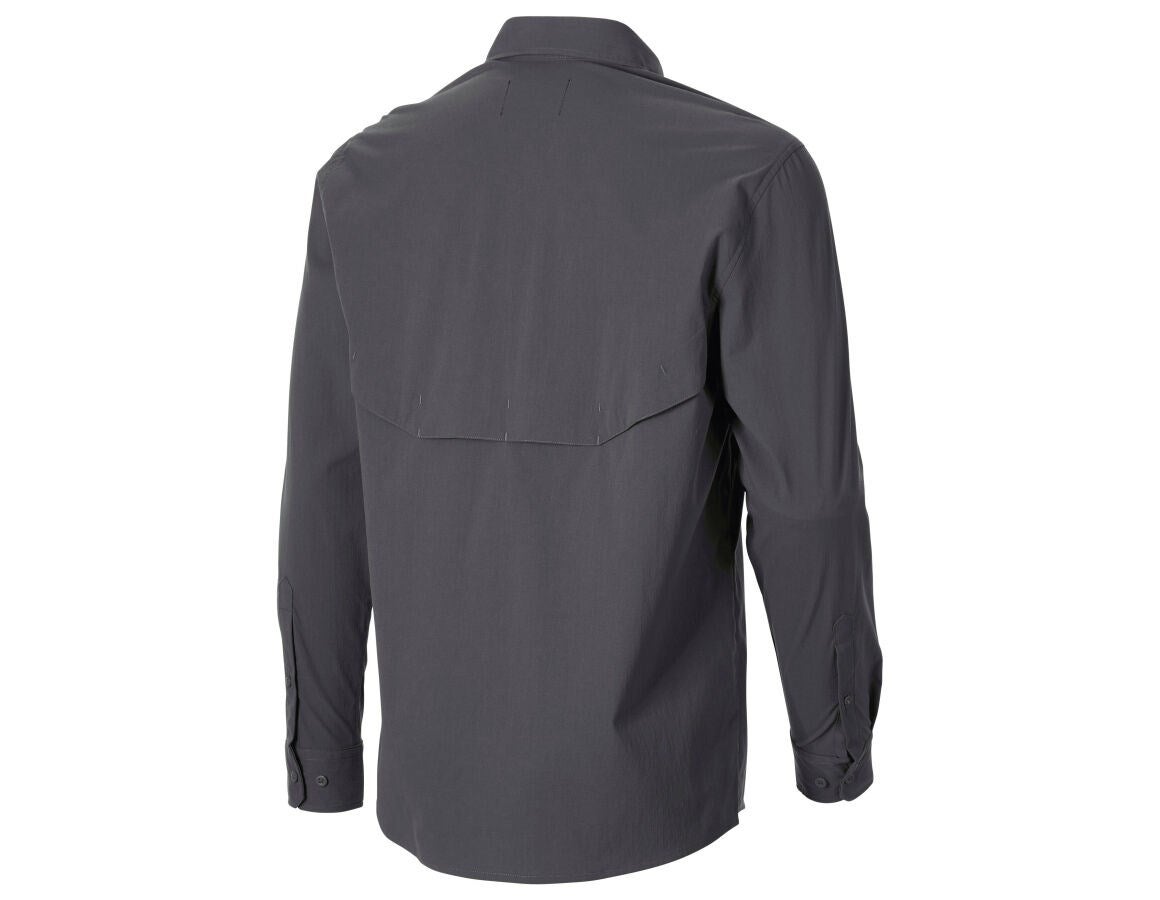 Secondary image Work shirt e.s.t:aktik, long sleeved carbongrey