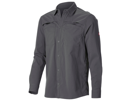 Primary image Work shirt e.s.t:aktik, long sleeved carbongrey