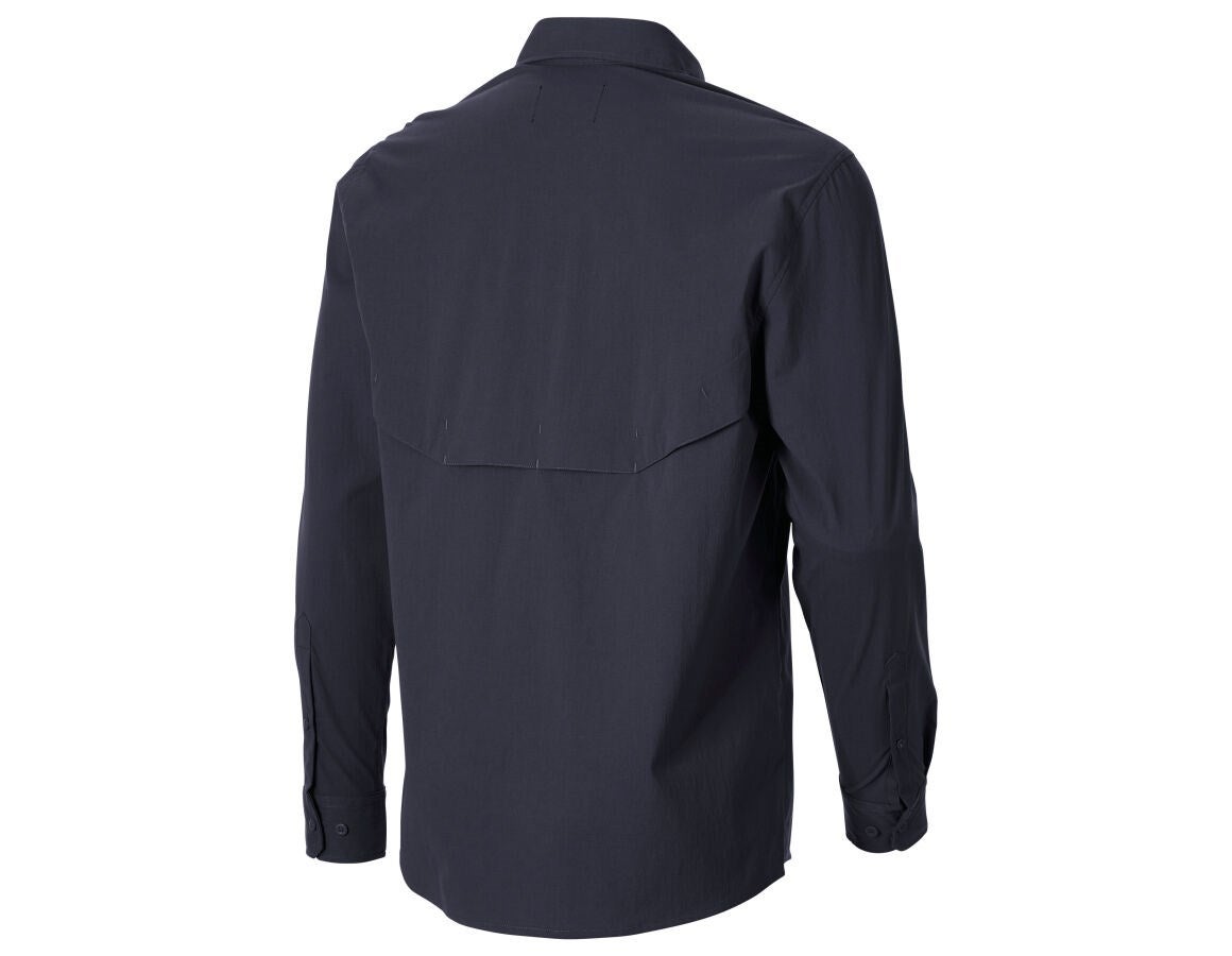 Secondary image Work shirt e.s.t:aktik, long sleeved neroblue