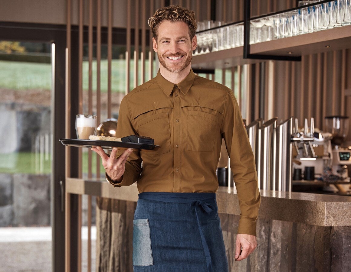 Additional image 3 Work shirt e.s.t:aktik, long sleeved desertbrown