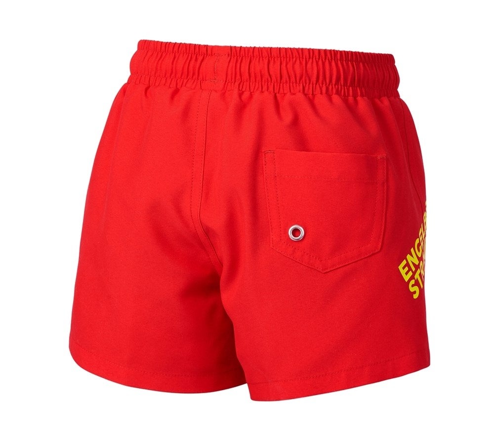 Secondary image Bathing shorts e.s.trail, children's straussred/acid yellow