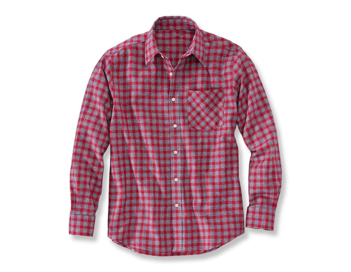 Primary image Cotton shirt Malmö red/navy/white