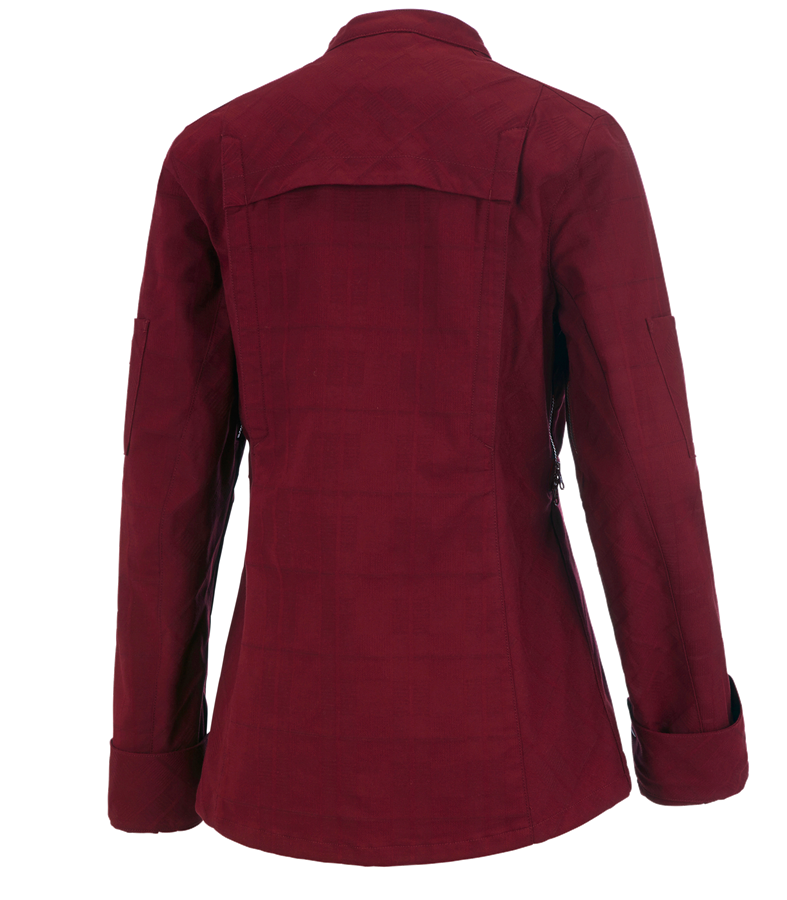 Secondary image Work jacket long sleeved e.s.fusion, ladies' ruby