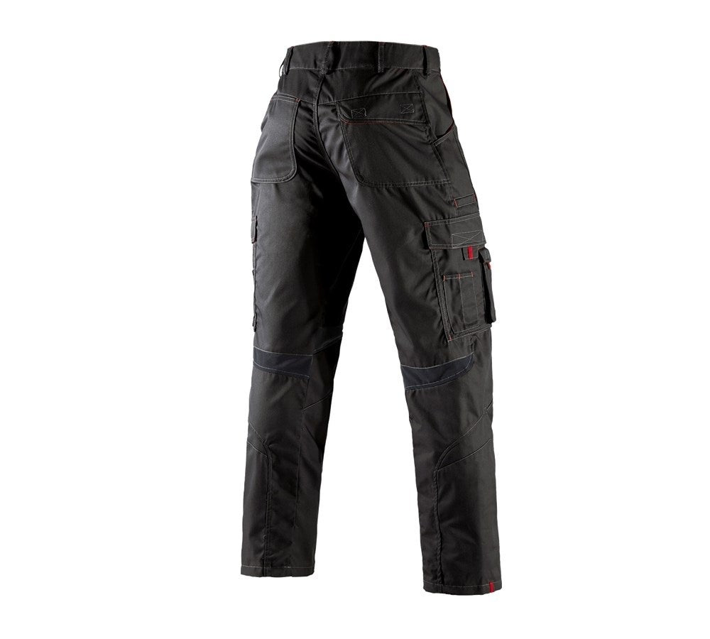 Secondary image Trousers e.s.akzent black/red