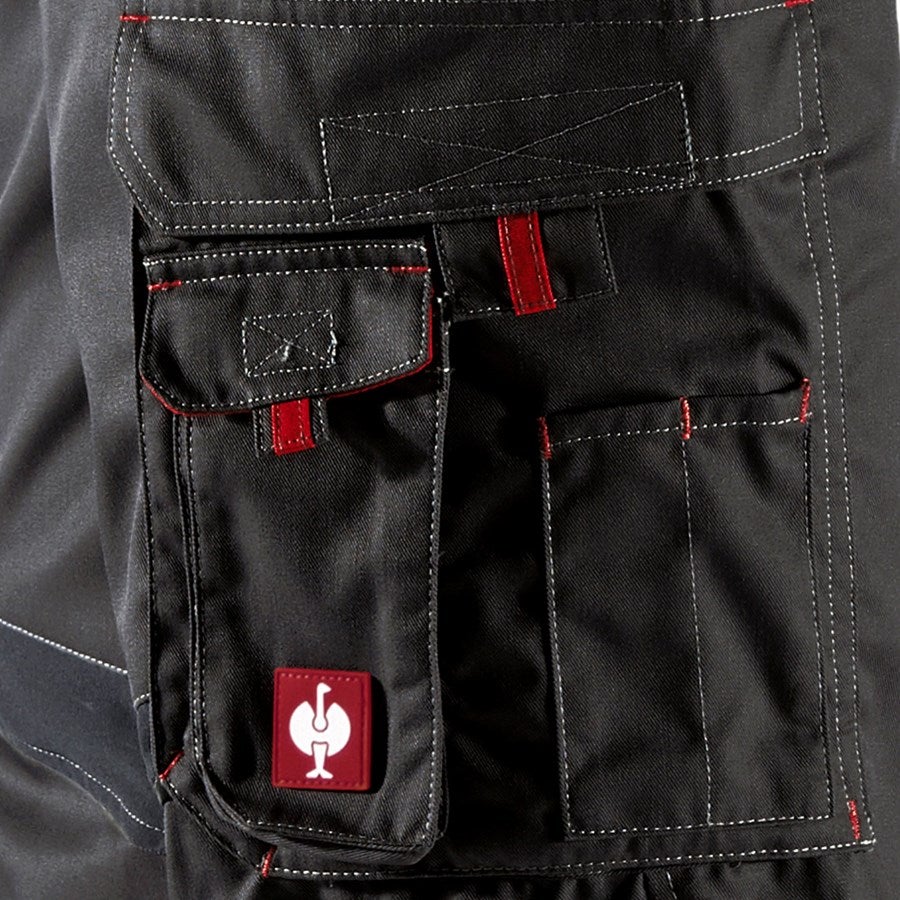 Detailed image Trousers e.s.akzent black/red