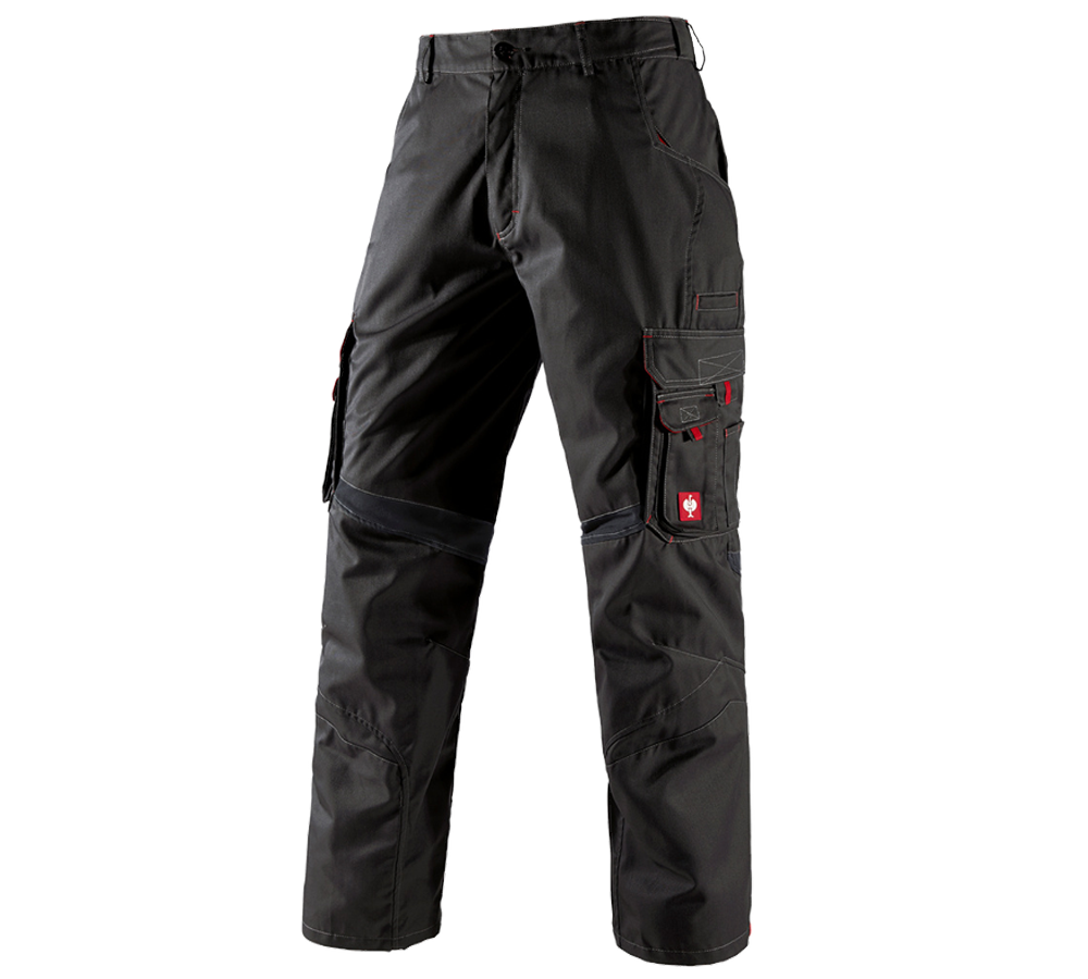 Primary image Trousers e.s.akzent black/red