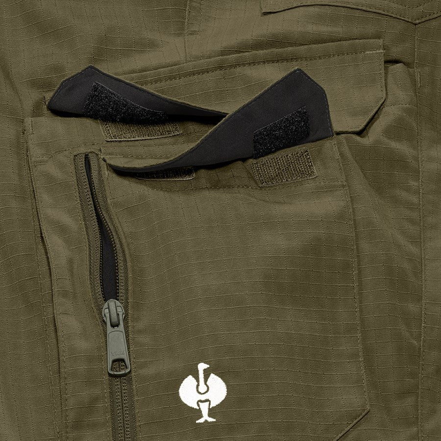 Detailed image Trousers e.s.concrete solid mudgreen