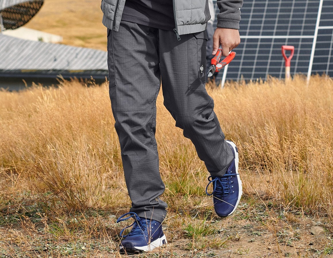 Main action image Trousers e.s.concrete solid, children's anthracite