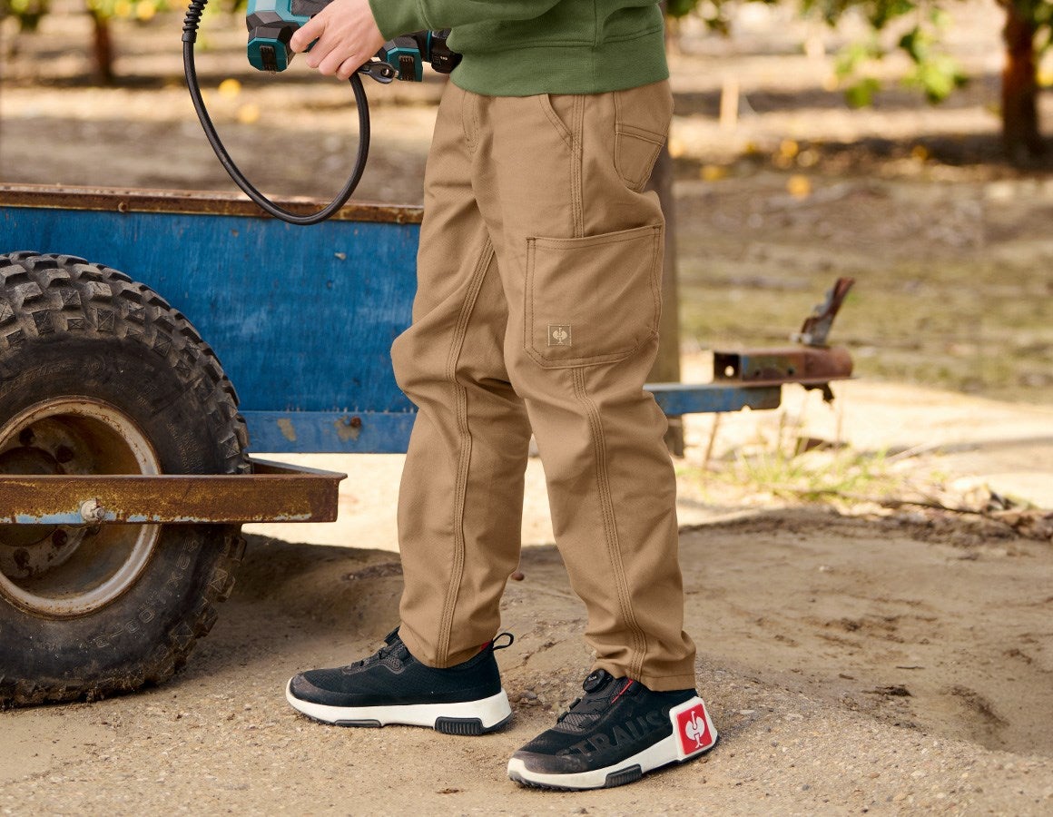 Main action image Trousers e.s.iconic, children's almondbrown