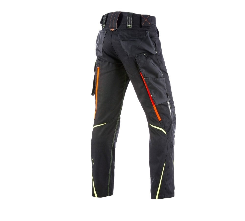 Secondary image Trousers e.s.motion 2020 black/high-vis yellow/high-vis orange