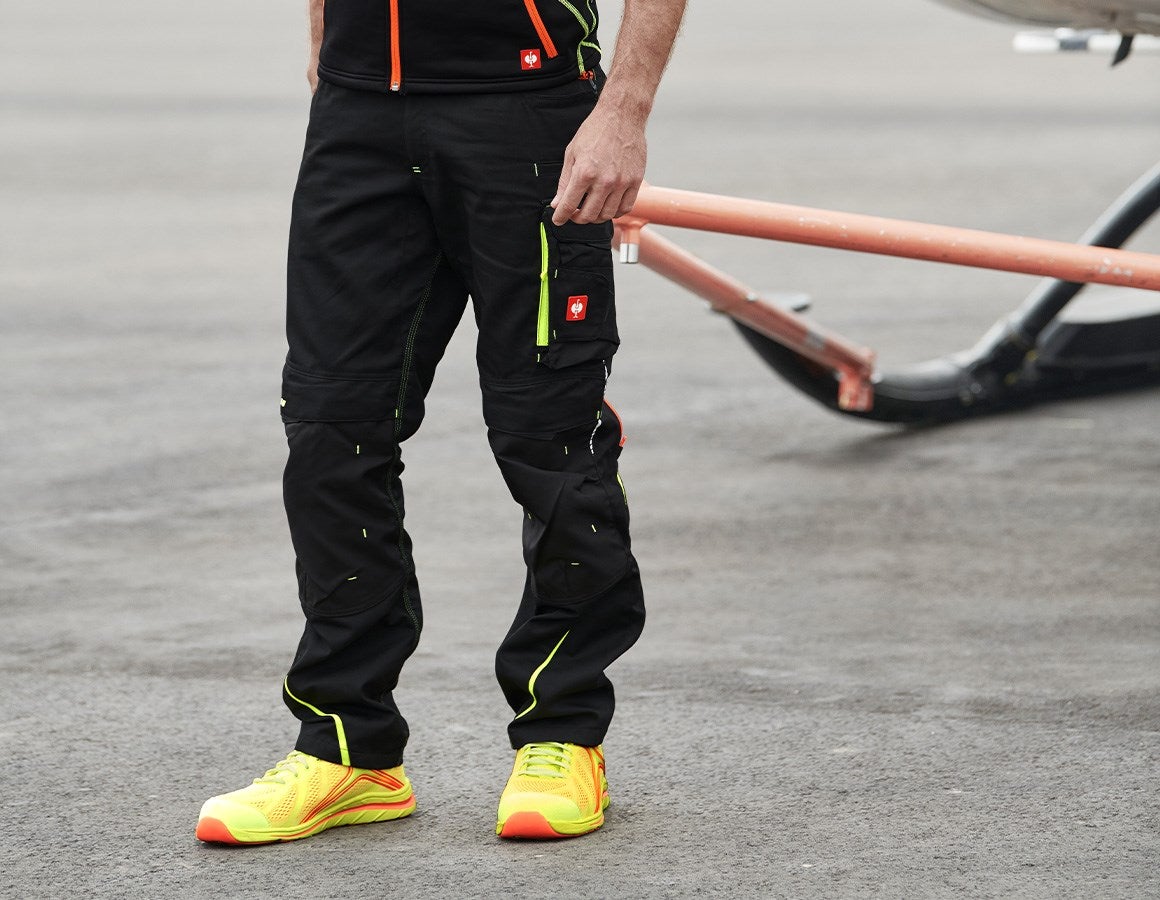 Additional image 1 Trousers e.s.motion 2020 black/high-vis yellow/high-vis orange