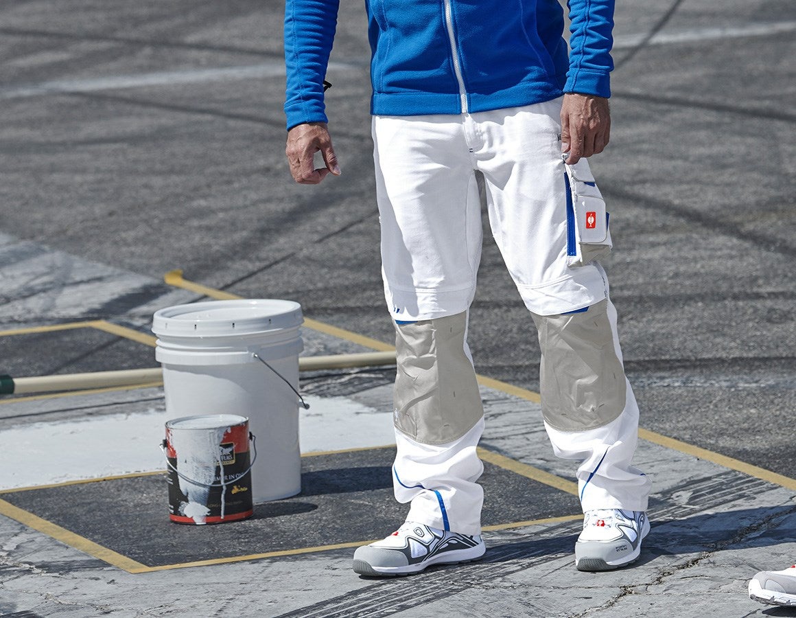 Main action image Trousers e.s.motion 2020 white/gentianblue