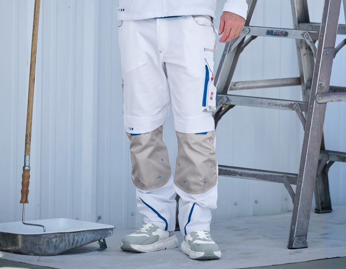 Main action image Trousers e.s.motion 2020 white/gentianblue