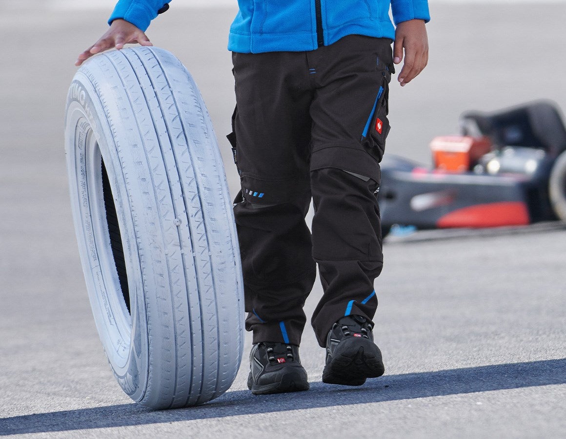 Main action image Trousers e.s.motion 2020, children's graphite/gentianblue