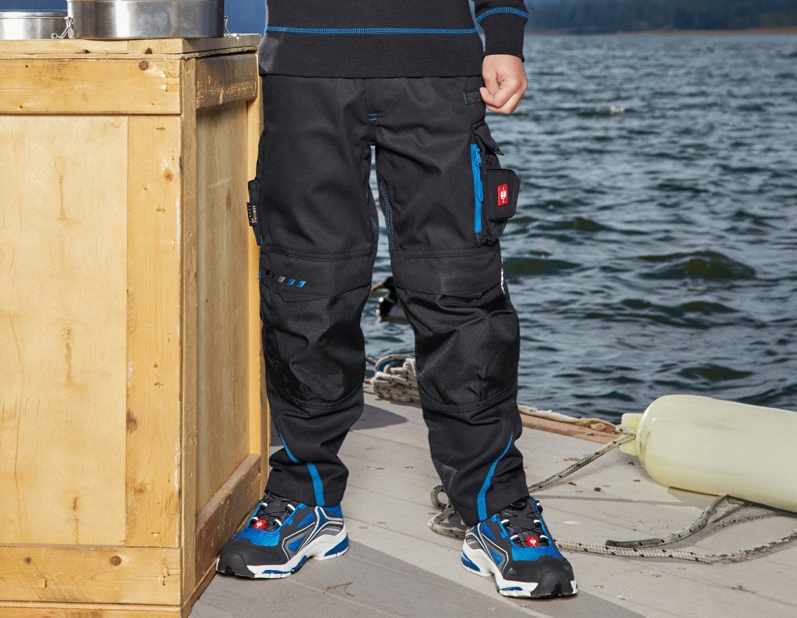 Main action image Trousers e.s.motion 2020, children's graphite/gentianblue