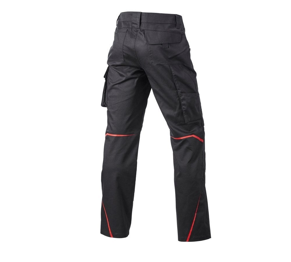 Secondary image Trousers e.s.motion DIY black/straussred