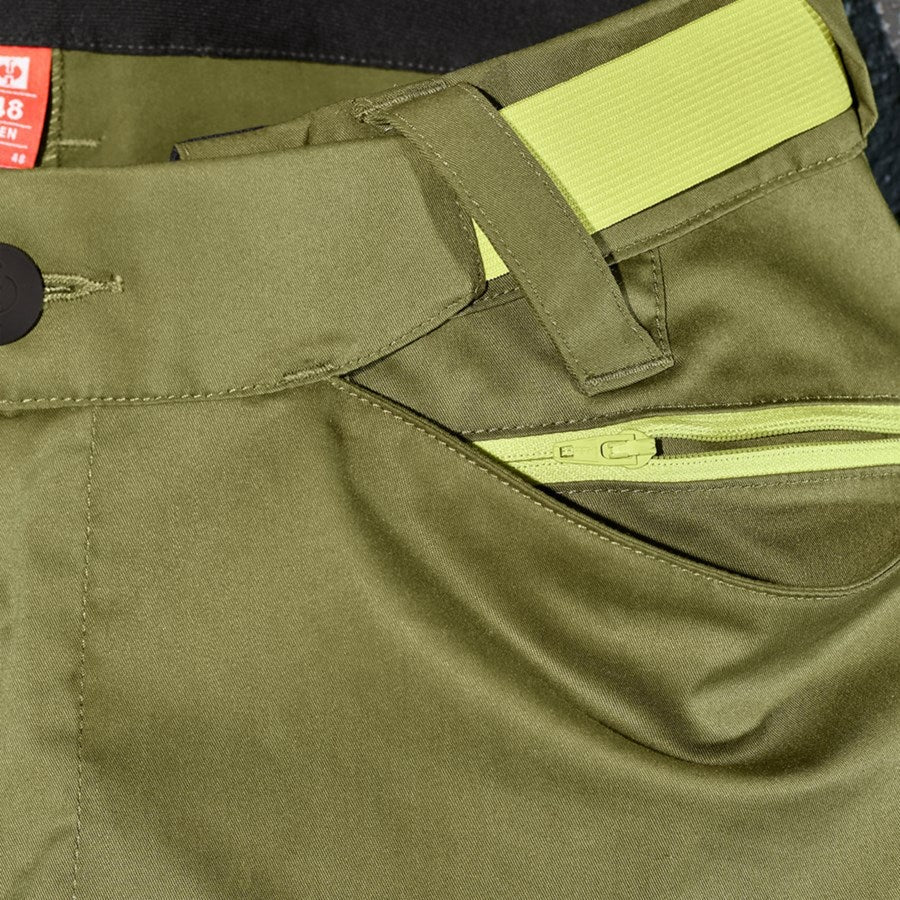 Detailed image Trousers e.s.trail junipergreen/limegreen