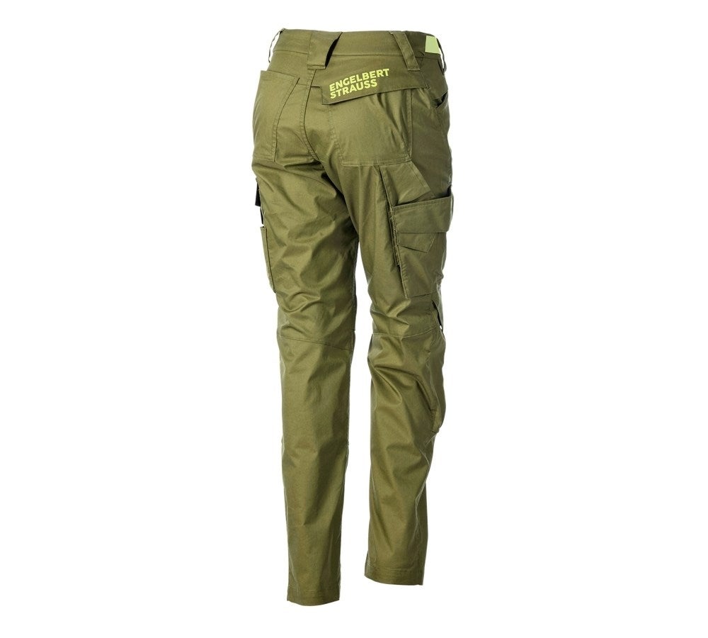 Secondary image Trousers e.s.trail, ladies' junipergreen/limegreen