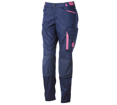 Primary image Trousers e.s.trail, ladies' deepblue/tarapink