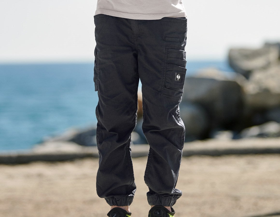 Main action image Cargo trousers e.s.motion ten summer, children's black