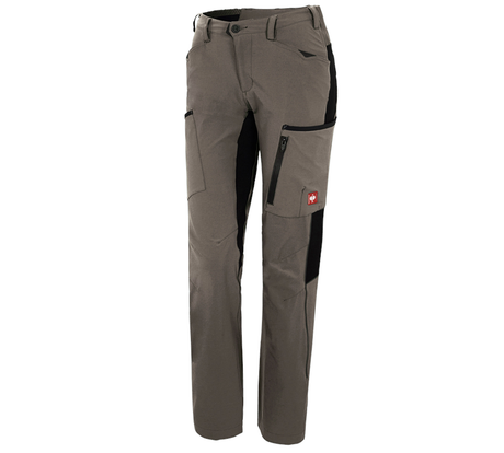 Primary image Cargo trousers e.s.vision stretch, ladies' stone/black