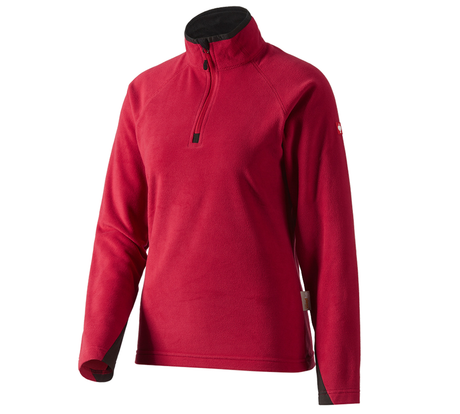 Primary image Ladies' Microfleece troyer dryplexx® micro red