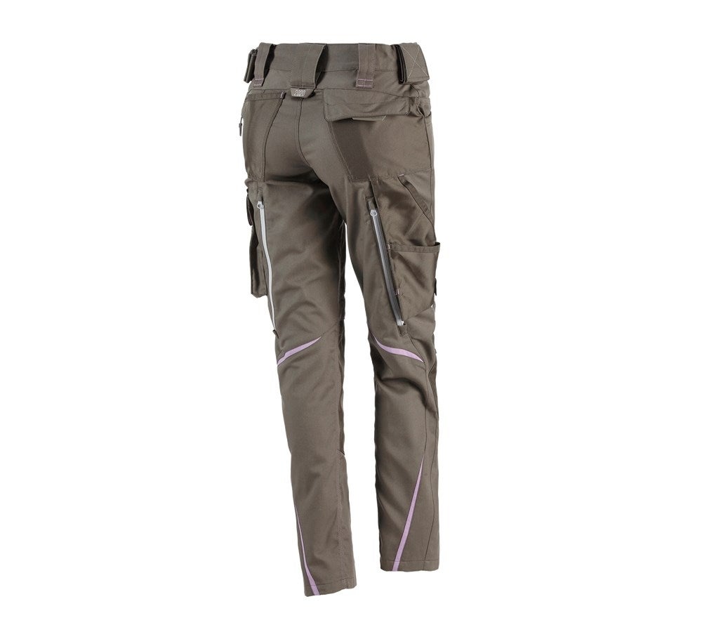 Secondary image Ladies' trousers e.s.motion 2020 stone/lavender