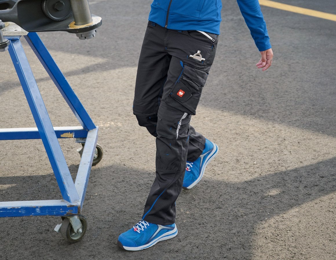 Main action image Ladies' trousers e.s.motion 2020 graphite/gentianblue