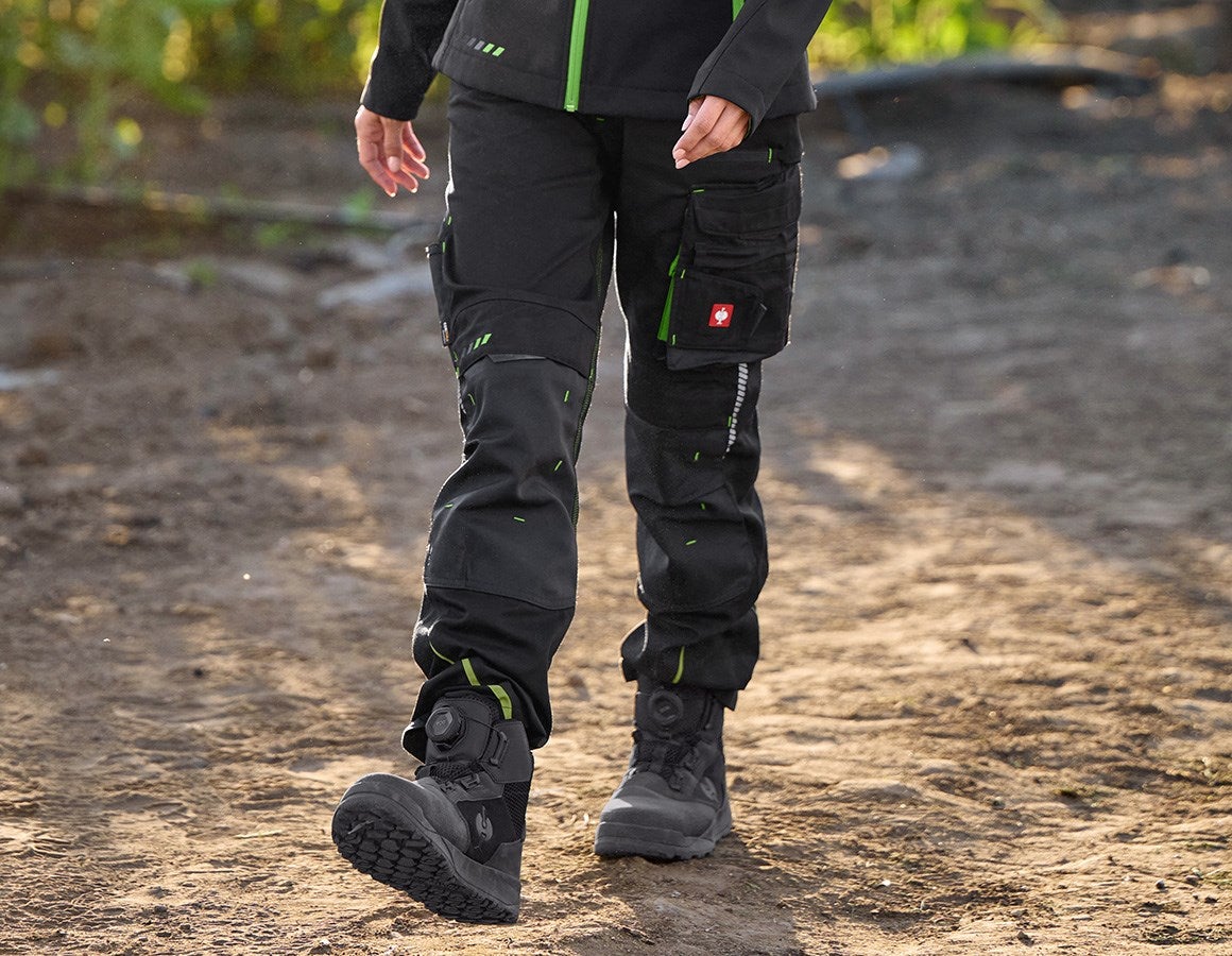 Main action image Ladies' trousers e.s.motion 2020 black/seagreen