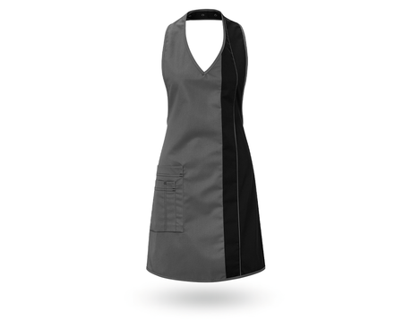 Primary image Ladies' apron  Teresa grey/black